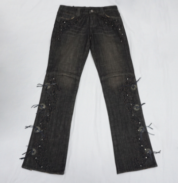 Ralph Lauren black flare denim jeans