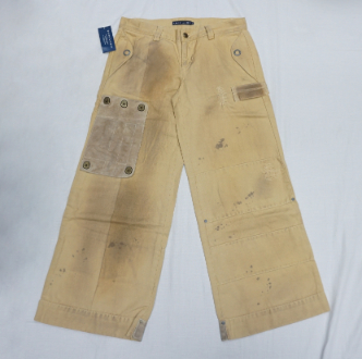 Ralph Lauren Rugged Finish suede patch Cargo Pants