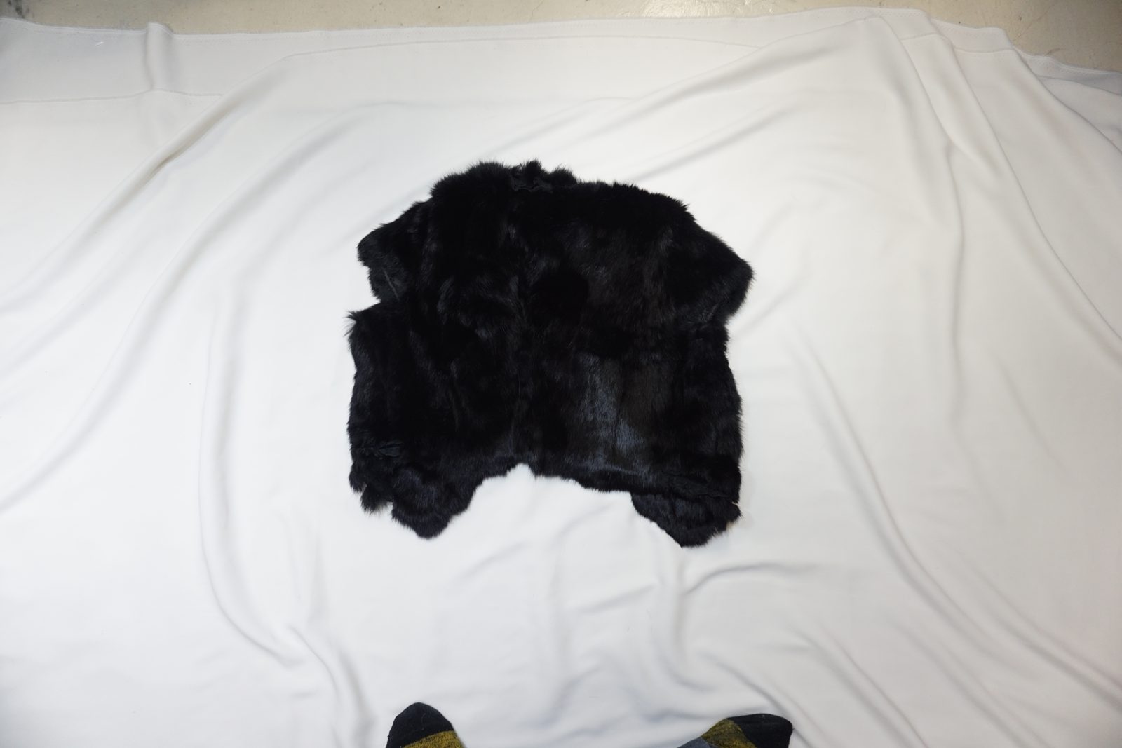 Black fur vest alt