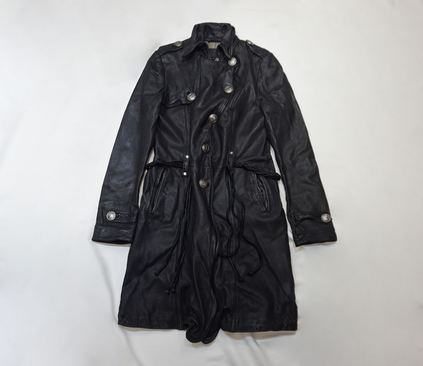 Black leather blazer