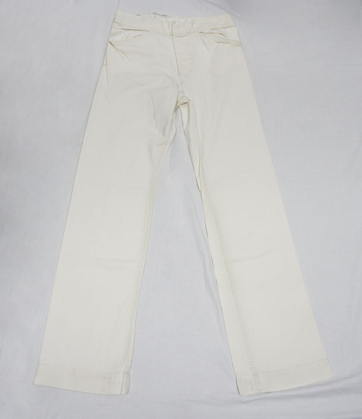 Off-white corduroy, straight