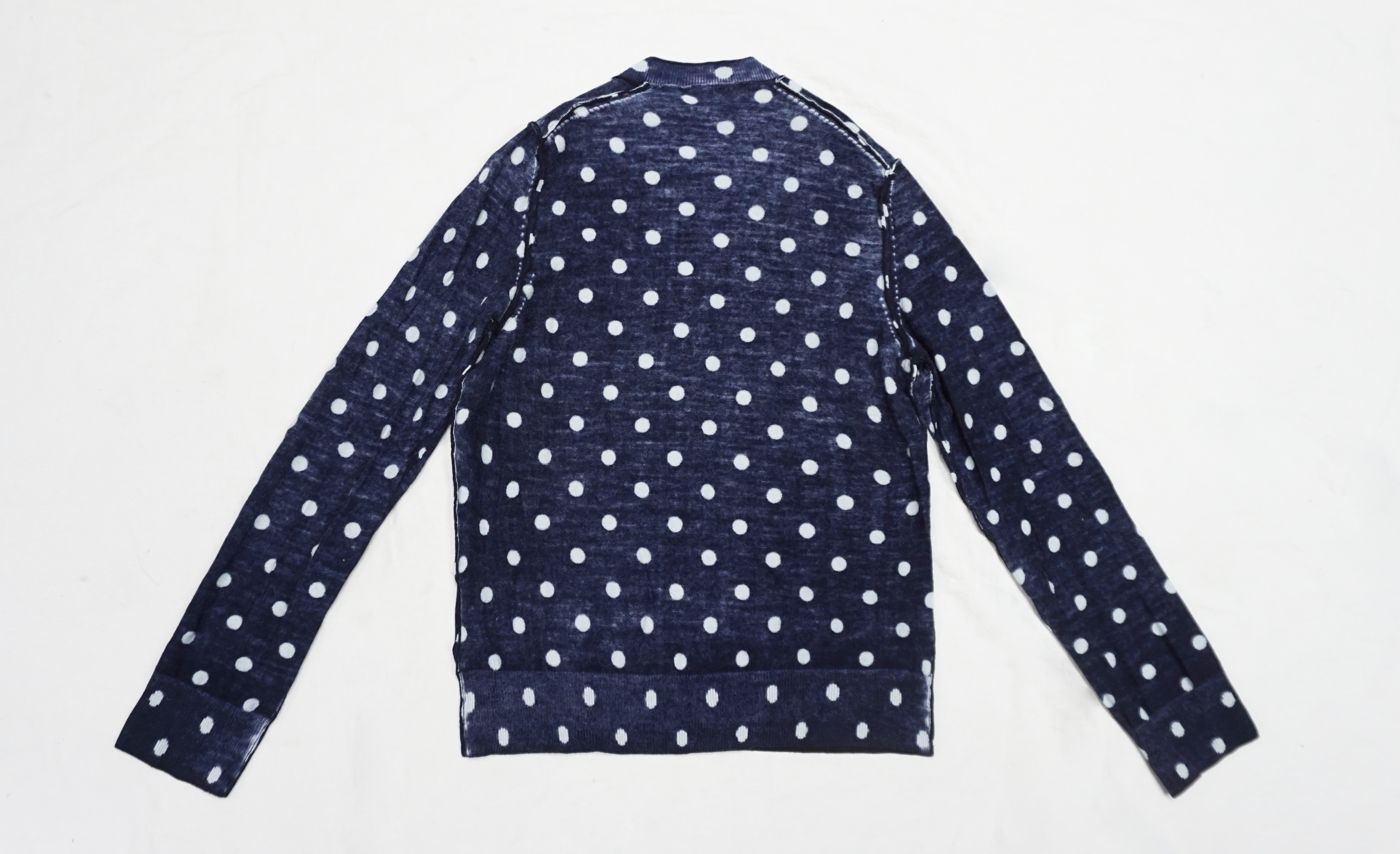 CdG navy polka-dot — back