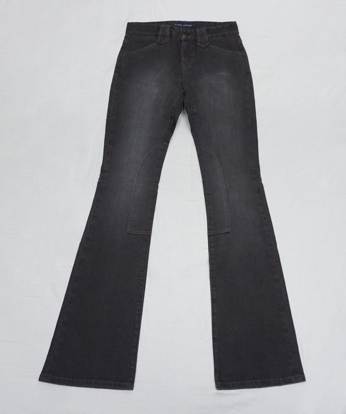 Black straight trousers