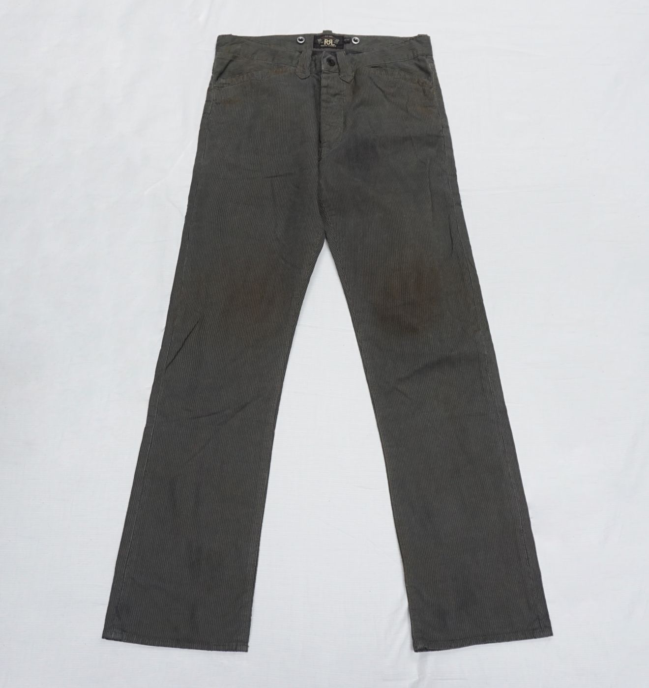 Black straight trousers