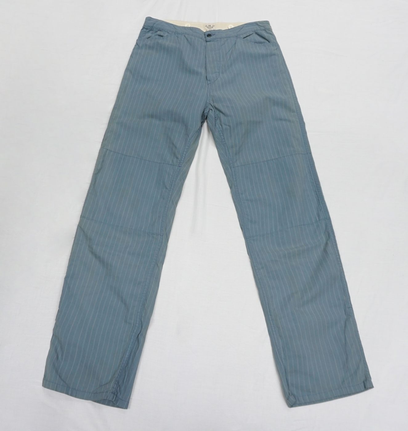 Light blue straight trousers