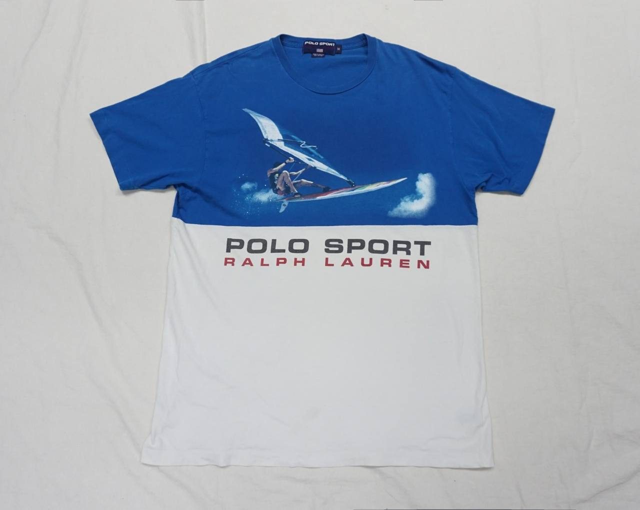 Polo Sport windsurf tee — blue/white