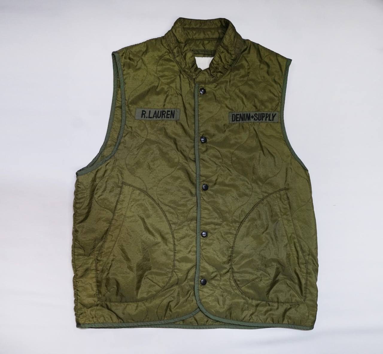 R.LAUREN Denim & Supply quilted vest